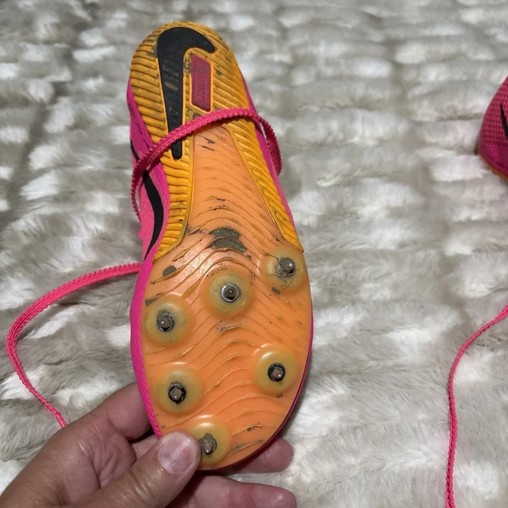 Nike Zoom Rival Track & Field Spikes Pink Youth 3.5 DC8753-600